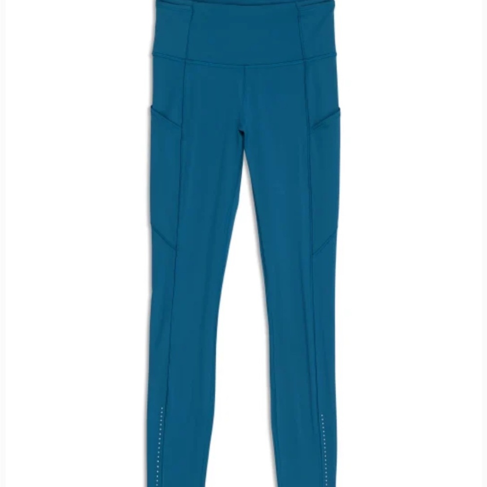 Teal High-Waisted Leggings - Lulu Like New